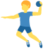 man playing handball on Twitter/X