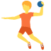 person playing handball on Twitter/X
