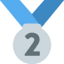 2nd place medal on Twitter/X