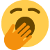 yawning face on Twitter/X
