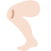 leg: light skin tone on Twitter/X