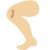 leg: medium-light skin tone on Twitter/X