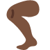 leg: dark skin tone on Twitter/X