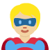 superhero: medium-light skin tone on Twitter/X