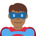 man superhero: medium-dark skin tone on Twitter/X