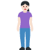 woman standing: light skin tone on Twitter/X