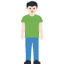 man standing: light skin tone on Twitter/X