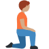 person kneeling facing right: medium skin tone on Twitter/X
