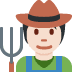 farmer: light skin tone on Twitter/X