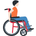 person in manual wheelchair facing right: light skin tone on Twitter/X