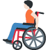 person in manual wheelchair: light skin tone on Twitter/X