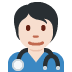 health worker: light skin tone on Twitter/X