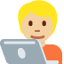 technologist: medium-light skin tone on Twitter/X