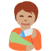 person feeding baby: medium skin tone on Twitter/X