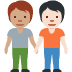people holding hands: medium skin tone, light skin tone on Twitter/X