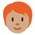 person: medium skin tone, red hair on Twitter/X