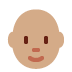 person: medium skin tone, bald on Twitter/X