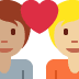 couple with heart: person, person, medium skin tone, medium-light skin tone on Twitter/X