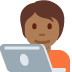technologist: medium-dark skin tone on Twitter/X