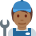 mechanic: medium-dark skin tone on Twitter/X