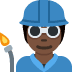 factory worker: dark skin tone on Twitter/X