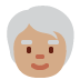 older person: medium skin tone on Twitter/X