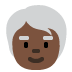 older person: dark skin tone on Twitter/X