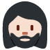 woman: light skin tone, beard on Twitter/X