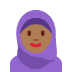 woman with headscarf: medium-dark skin tone on Twitter/X