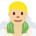 man in steamy room: medium-light skin tone on Twitter/X
