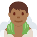 man in steamy room: medium-dark skin tone on Twitter/X