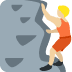 person climbing: medium-light skin tone on Twitter/X