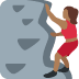 woman climbing: medium-dark skin tone on Twitter/X