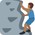 man climbing: medium-dark skin tone on Twitter/X