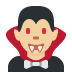 man vampire: medium-light skin tone on Twitter/X