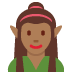 woman elf: medium-dark skin tone on Twitter/X