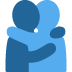 people hugging on Twitter/X