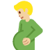 pregnant man: medium-light skin tone on Twitter/X