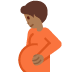 pregnant person: medium-dark skin tone on Twitter/X