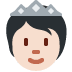 person with crown: light skin tone on Twitter/X