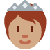 person with crown: medium skin tone on Twitter/X