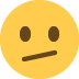 face with diagonal mouth on Twitter/X