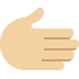 rightwards hand: medium-light skin tone on Twitter/X