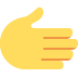 rightwards hand on Twitter/X
