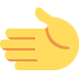 leftwards hand on Twitter/X