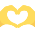 heart hands on Twitter/X