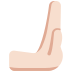 rightwards pushing hand: light skin tone on Twitter/X
