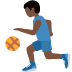 man bouncing ball: dark skin tone on Twitter/X