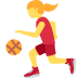 woman bouncing ball on Twitter/X