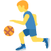 man bouncing ball on Twitter/X